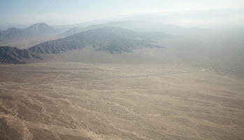 aerial view, day, desert, Ica, landmarks, mountain, natural light, Nazca, Nazca lines, Peru, riverbed, sunny