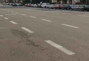 autumn, Barcelona, car, Cataluña, day, eye level view, Spain, street, sunny