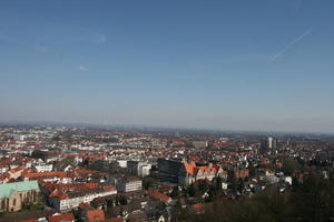 Bielefeld, cityscape, clear, day, Deutschland, elevated, natural light, Nordrhein-Westfalen, sky, spring