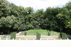 Belgium, Brussels, day, eye level view, grass, hedge, natural light, park, summer, tree, vegetation