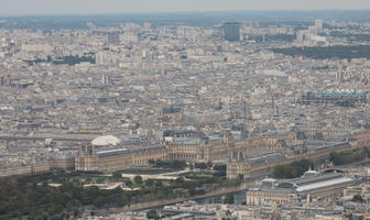 aerial view, autumn, city, cityscape, day, diffuse, diffused light, France, Ile-De-France, Paris