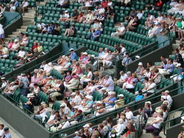 crowd, day, elevated, England, people, summer, tennis court, The United Kingdom, Wimbledon