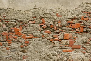 Arezzo, brick, cement, day, eye level view, Italia , natural light, spring, Toscana, wall