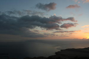 Canarias, cloud, coastline, dusk, elevated, evening, Las Palmas, seascape, sky, Spain, sunset