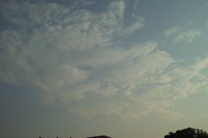 afternoon, Cirrocumulus, cloud, cloudy, Croatia, day, eye level view, open space, sky, summer, Zadarska