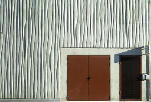 concrete, day, door, facade, sunny, texture, wall