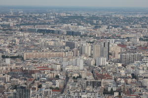 aerial view, autumn, city, cityscape, day, diffuse, diffused light, France, Ile-De-France, Paris