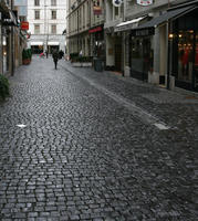 ambient light, day, diffuse, diffused light, eye level view, natural light, pavement, street, Switzerland, urban, winter