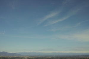 autumn, blue, bright, Cirrus, clear, day, eye level view, landscape, morning, natural light, open space, sky