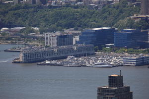 building, cityscape, day, elevated, Manhattan, marina, New York, river, sunny, The United States, yacht