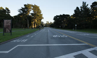 California, diffuse, diffused light, evening, eye level view, San Francisco, street, summer, The United States