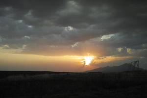 Andalucia, bright, cloud, dusk, eye level view, San Pedro, sky, Spain, summer, sunset