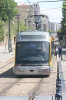 day, direct sunlight, eye level view, Porto, Porto, Portugal, spring, street, sunny, tram, tramlines