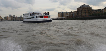 autumn, boat, day, diffuse, diffused light, England, eye level view, London, river, The United Kingdom