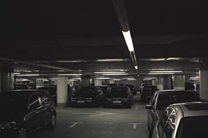 artificial lighting, car, eye level view, indoor lighting, interior, light, parking