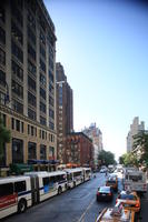 building, bus, car, day, elevated, facade, Manhattan, New York, street, sunny, The United States