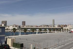 Alicante, cityscape, day, elevated, natural light, palm, promenade, Spain, sunny, Valenciana