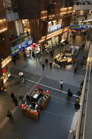 artificial lighting, floor, indoor lighting, looking down, Mazowieckie, people, Poland, shopfronts, shopping, shopping centre, stand, Warsaw, winter