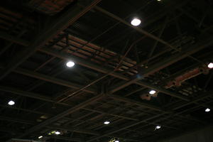 artificial lighting, below, ceiling, England, hangar, indoor lighting, indoors, interior, light, London, The United Kingdom