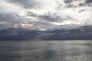 Barbados, cloud, day, dusk, eye level view, natural light, seascape, sky, spring