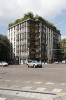 autumn, building, car, day, eye level view, Italia , Lombardia, pavement, Pavia, residential, roof garden, street, sunny