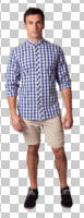 casual, caucasian, cutout, cutout men, cutout people, day, diffuse, diffused light, eye level view, front, male, man, standing, summer