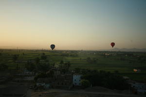 aerial view, balloon, dusk, East Timor, Egypt, Egypt, palm, vegetation