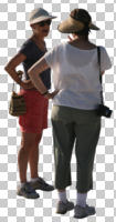 back, casual, caucasian, cutout, cutout people, cutout women, day, eye level view, summer, sunny, woman