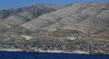 beach, Croatia, day, eye level view, hill, landscape, natural light, outdoors, sunny, wilderness