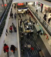 artificial lighting, elevated, indoor lighting, interior, Krakow, Malopolskie, Poland, shop, shopping centre