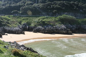 beach, bright, day, elevated, shore, Spain, Spain, vegetation