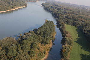 aerial view, Austria, day, forest, natural light, river, sunny, vegetation, Vienna, Wien