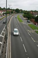 car, day, elevated, England, grass, guardrail, London, natural light, road, The United Kingdom, vegetation