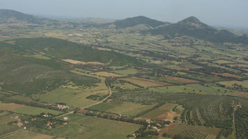 aerial view, Alghero, day, field, Italia , mountain, Sardegna, summer