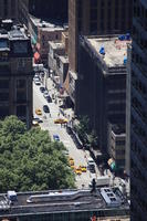 building, cityscape, day, elevated, Manhattan, New York, street, sunny, The United States, tree, vegetation