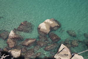 cliffs, day, looking down, open space, Portugal, Portugal, rocks, Sagres, seascape, summer, sunlight, sunny, top-down perspective