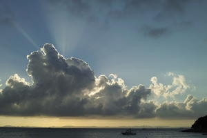 autumn, cloud, Croatia, day, eye level view, godrays, sky, Splitsko-Dalmatinska, sunset