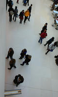 above, British Museum, crowd, day, England, indoor lighting, interior, London, museum, natural light, people, The United Kingdom, walking, winter