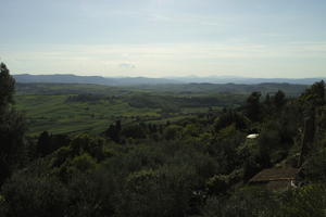 day, elevated, greenery, Italia , Siena, spring, sunny, Toscana, tree canopy, valley