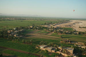 aerial view, building, dusk, East Timor, Egypt, Egypt, field, palm, vegetation