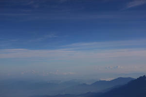 aerial view, backlight, Brunei, cloudscape, day, mountain, summer