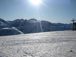 day, eye level view, Italia , mountain, natural light, Piemonte, ski lift, snow, sunny