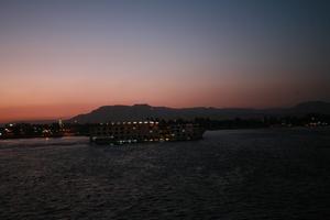 boat, clear, dusk, East Timor, Egypt, Egypt, elevated, evening, landmarks, river Nile, sky