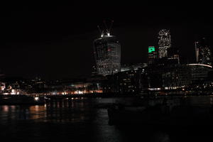 artificial lighting, city, city lights, England, eye level view, Liverpool, night, outdoor lighting, river, The United Kingdom, urban