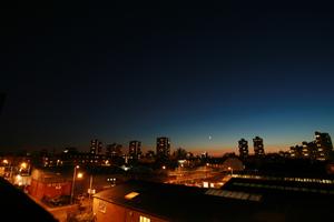 artificial lighting, cityscape, dusk, elevated, England, London, night, The United Kingdom