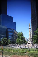 building, day, elevated, Manhattan, New York, park, sunny, The United States, tree, vegetation