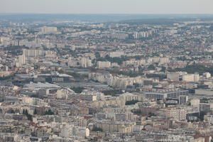 aerial view, autumn, city, cityscape, day, diffuse, diffused light, France, Ile-De-France, Paris