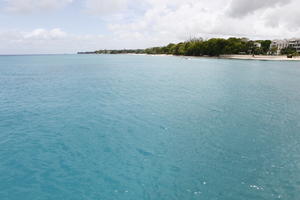 Barbados, coastline, day, elevated, seascape, spring, sunny, treeline, tropical