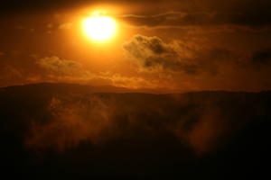 Chateauneuf, cloudy, dark, elevated, France, haze, mountain, Provence Alpes Cote D