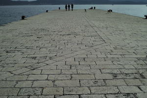 cobblestone, Croatia, day, eye level view, pavement, spring, urban, waterfront, Zadar, Zadarska